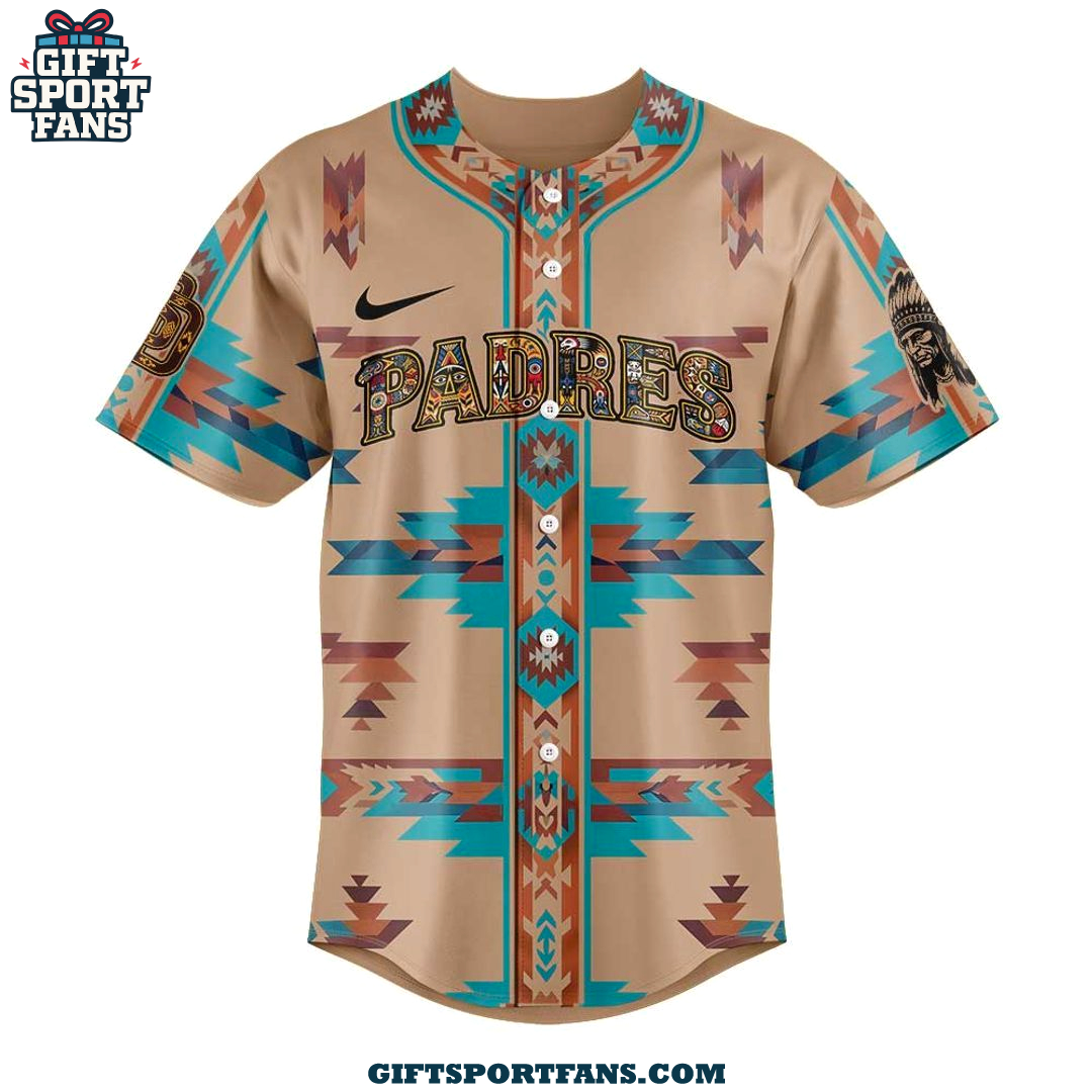 San Diego Padres Native American Heritage 2025 Jersey Cap San Diego Padres Native American Heritage 2025 Jersey Cap