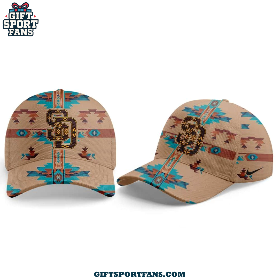 San Diego Padres Native American Heritage 2025 Jersey Cap San Diego Padres Native American Heritage 2025 Jersey Cap