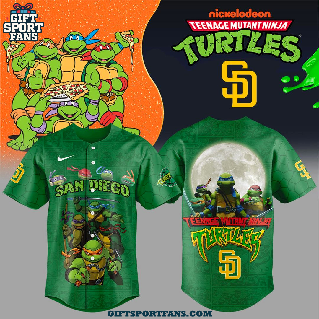 San Diego Padres Ninja Turtles 2025 New Jersey Cap San Diego Padres Ninja Turtles 2025 New Jersey Cap