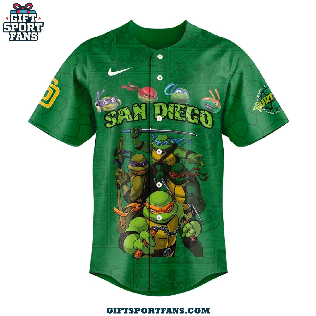 San Diego Padres Ninja Turtles 2025 New Jersey Cap San Diego Padres Ninja Turtles 2025 New Jersey Cap
