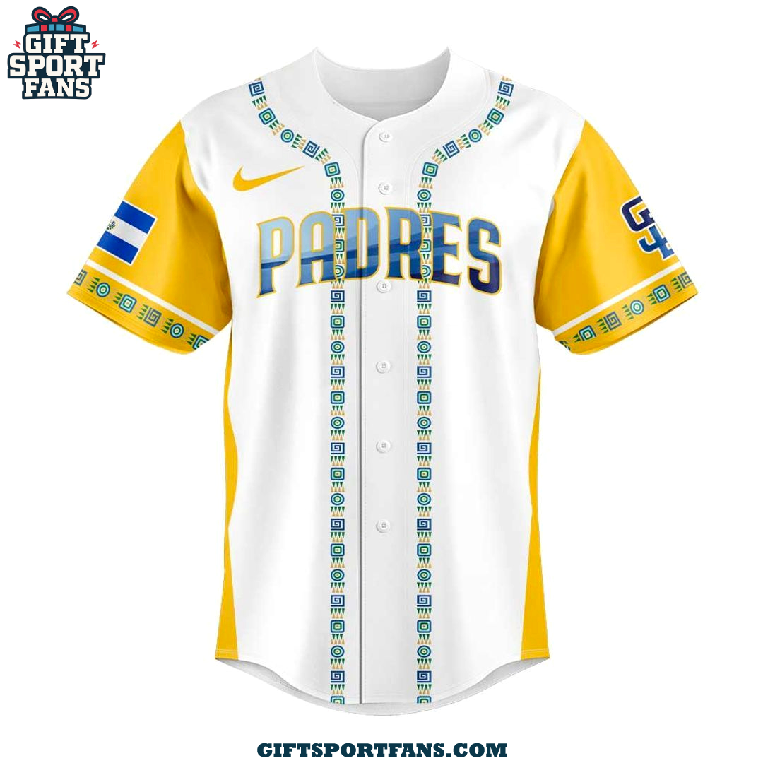 San Diego Padres Salvadoran Heritage Night 2025 New Jersey Cap San Diego Padres Salvadoran Heritage Night 2025 New Jersey Cap