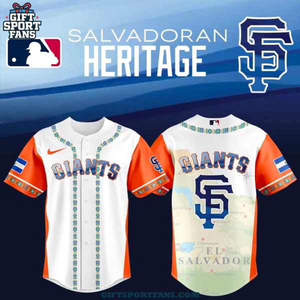 San Francisco Giants Salvadoran Heritage Night 2025 New Jersey Cap