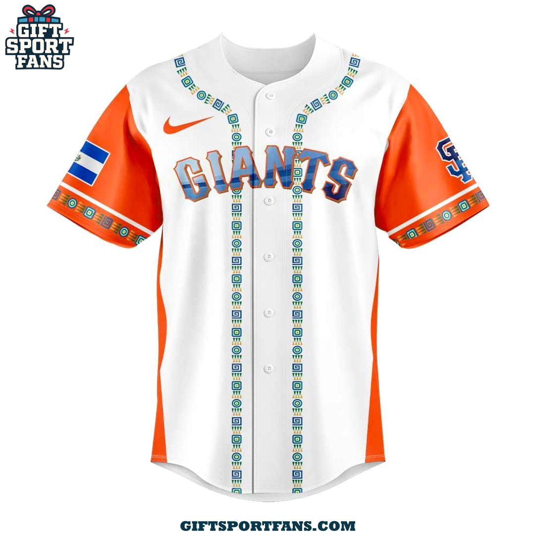 San Francisco Giants Salvadoran Heritage Night 2025 New Jersey Cap San Francisco Giants Salvadoran Heritage Night 2025 New Jersey Cap