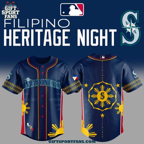 Seattle Mariners Filipino Heritage Night 2025 New Jersey Cap