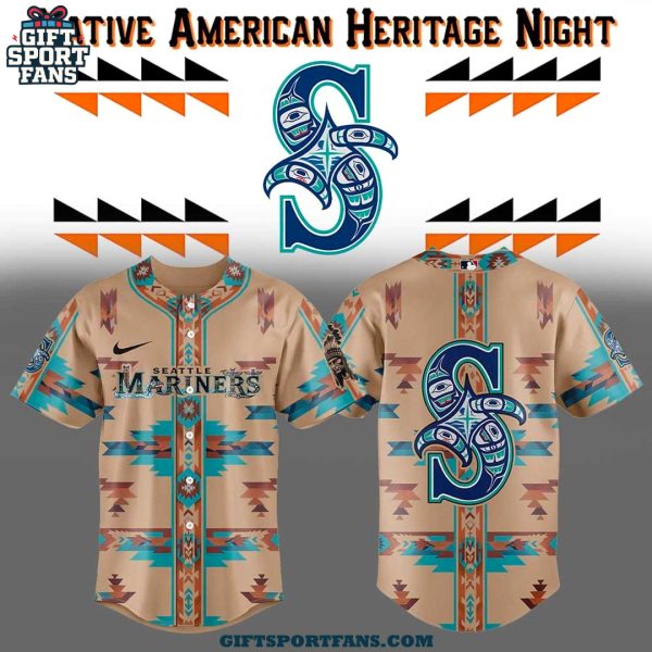 Seattle Mariners Native American Heritage 2025 Jersey Cap