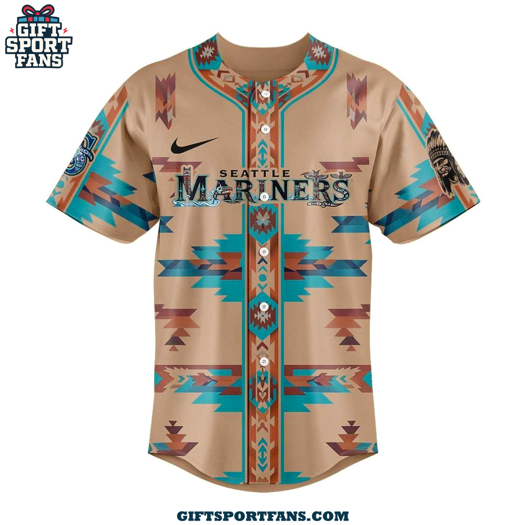 Seattle Mariners Native American Heritage 2025 Jersey Cap Seattle Mariners Native American Heritage 2025 Jersey Cap