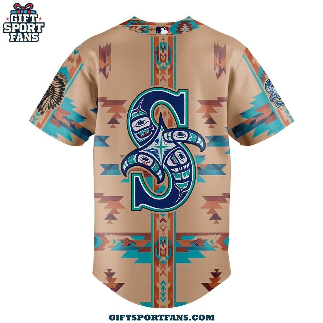 Seattle Mariners Native American Heritage 2025 Jersey Cap Seattle Mariners Native American Heritage 2025 Jersey Cap