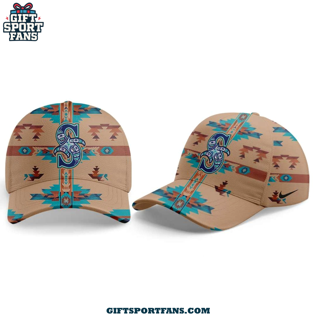 Seattle Mariners Native American Heritage 2025 Jersey Cap Seattle Mariners Native American Heritage 2025 Jersey Cap
