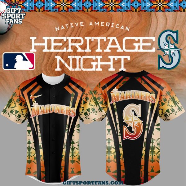 Seattle Mariners Native American Heritage Night 2025 Special Jersey Cap