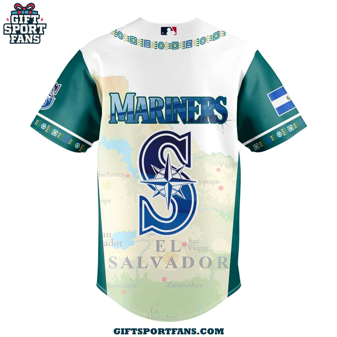 Seattle Mariners Salvadoran Heritage Night 2025 New Jersey Cap Seattle Mariners Salvadoran Heritage Night 2025 New Jersey Cap