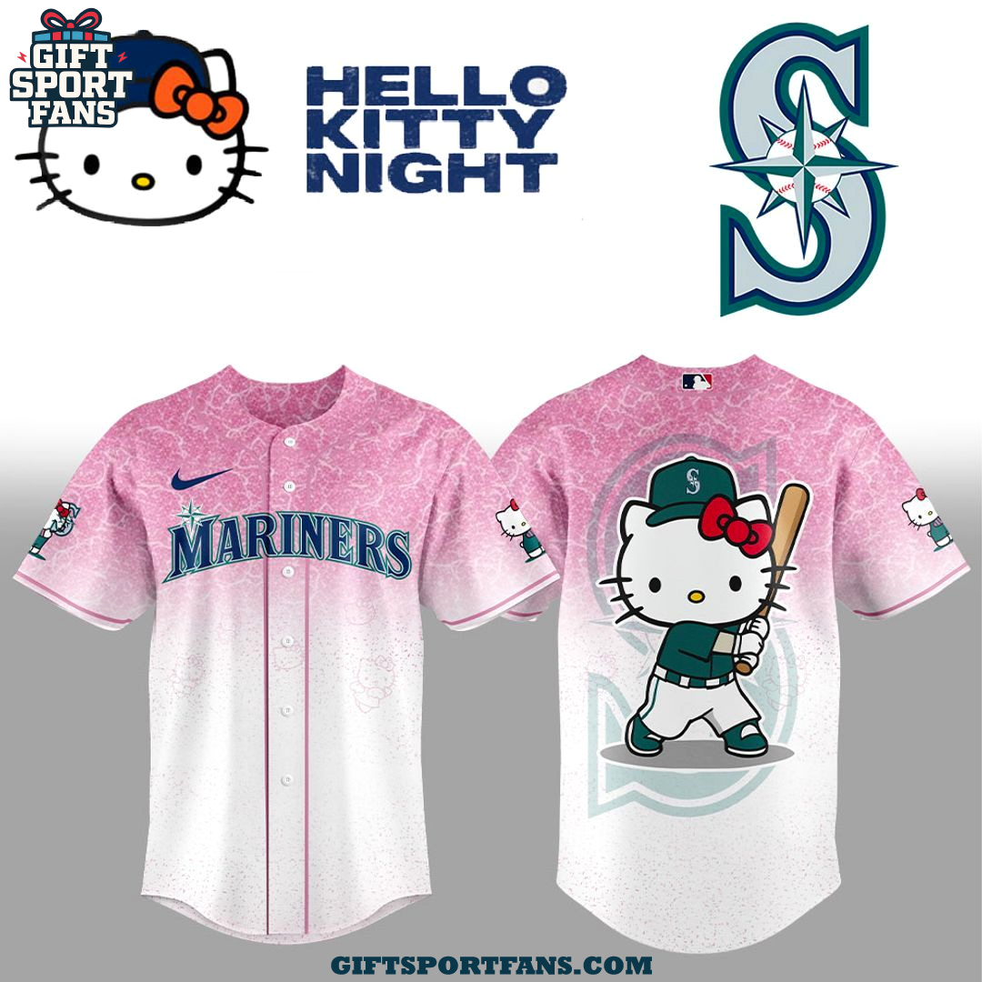 Seattle Mariners x Hello Kitty 2025 Pink Jersey Seattle Mariners x Hello Kitty 2025 Pink Jersey