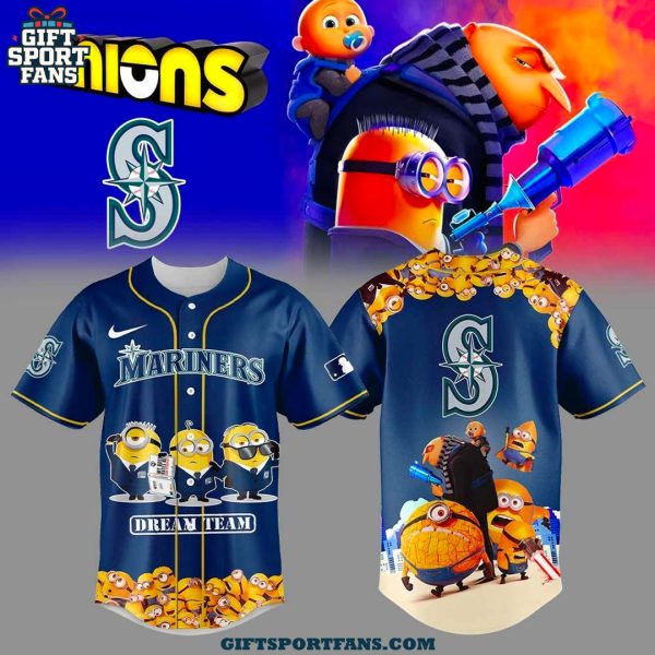 Seattle Mariners x Minions Dream Team 2025 Jersey Cap