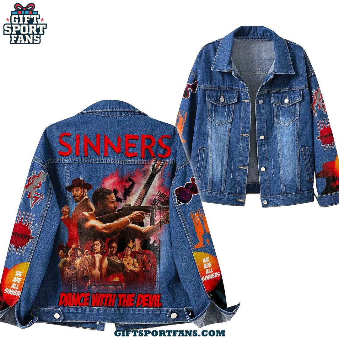 Sinners Dance With The Devil 2025 Demin Jacket Sinners Dance With The Devil 2025 Demin Jacket