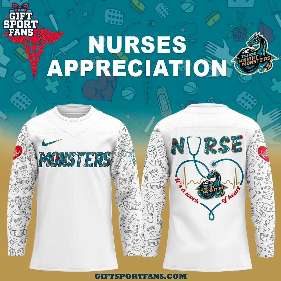 Tahoe Knight Monsters Nurses Appreciation 2025 Hockey Jersey Tahoe Knight Monsters Nurses Appreciation 2025 Hockey Jersey