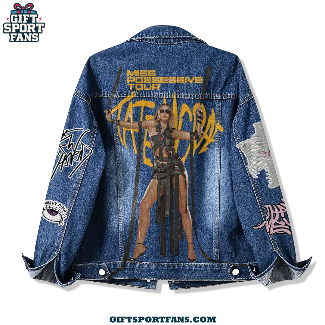 Tate McRae Miss Possessive Tour 2025 Demin Jacket Tate McRae Miss Possessive Tour 2025 Demin Jacket