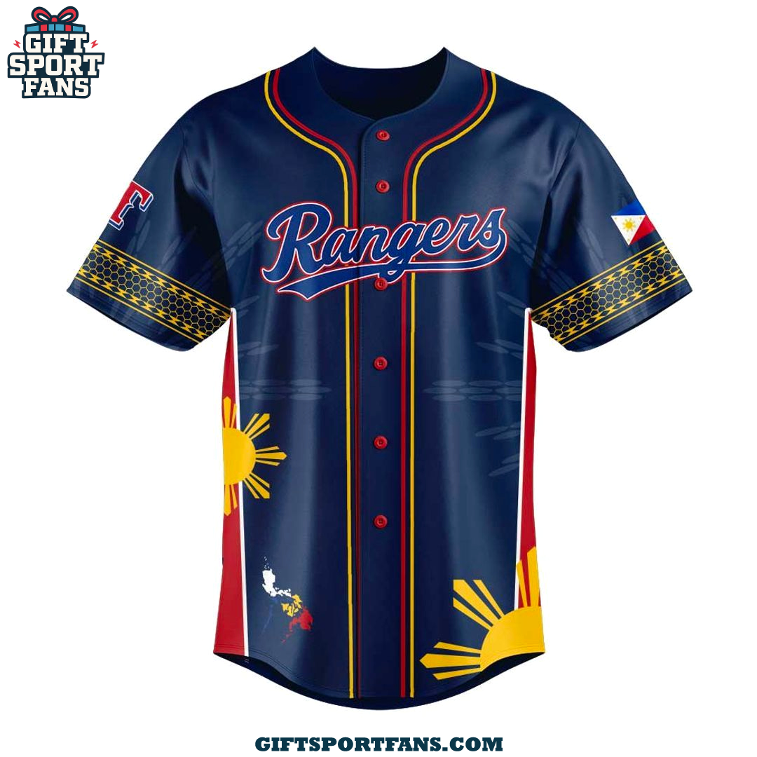 Texas Rangers Filipino Heritage Night 2025 New Jersey Cap Texas Rangers Filipino Heritage Night 2025 New Jersey Cap