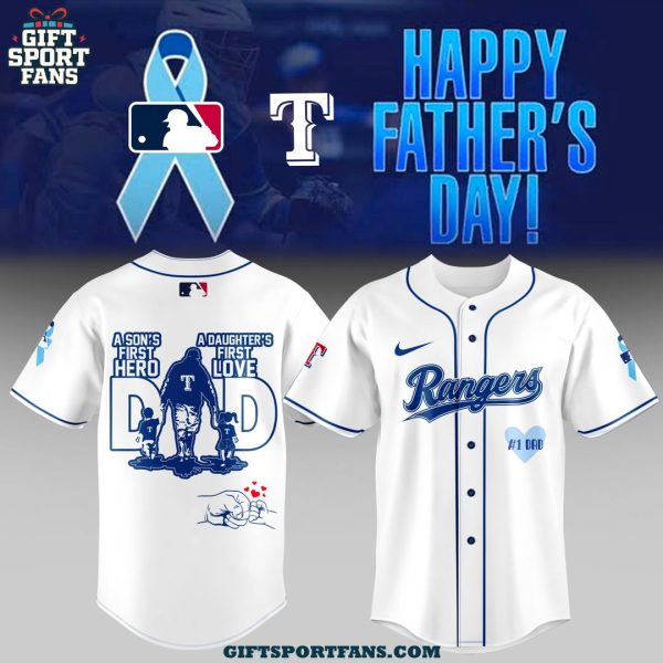 Texas Rangers Happy Father Day 2025 Special Jersey