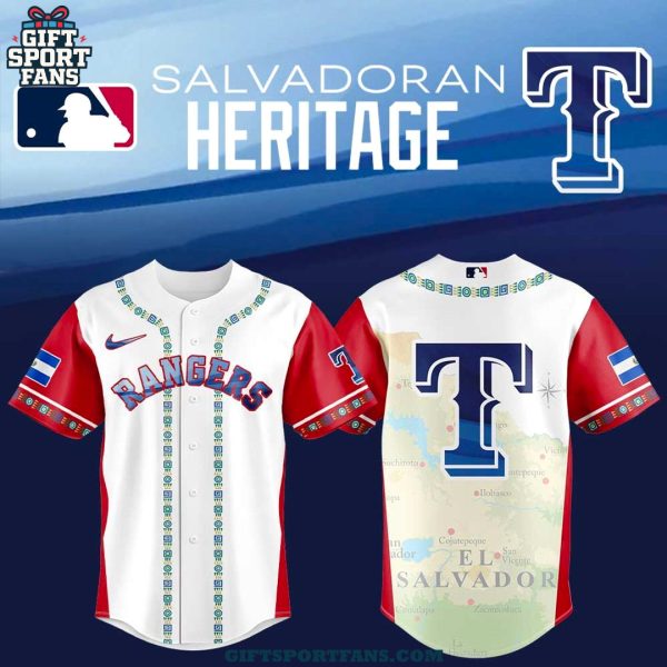 Texas Rangers Salvadoran Heritage Night 2025 Special Jersey Cap