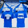The 2025 Oklahoma City Thunder Playoff Blue Hoodie 2
