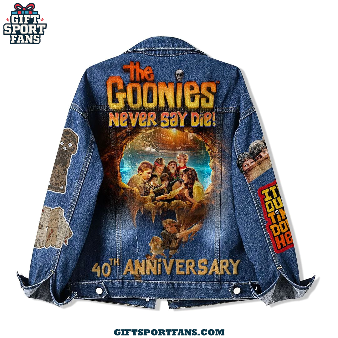 The Goonies Never Say Die 40th Anniversary 2025 Demin Jacket The Goonies Never Say Die 40th Anniversary 2025 Demin Jacket