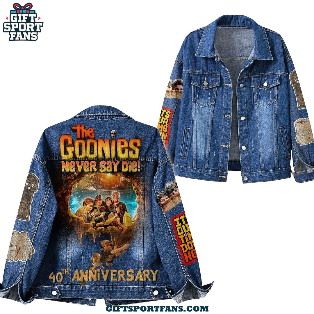 The Goonies Never Say Die 40th Anniversary 2025 Demin Jacket The Goonies Never Say Die 40th Anniversary 2025 Demin Jacket