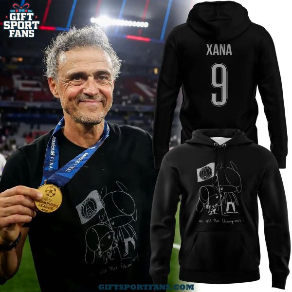 Paris Saint Germain x Coach Luis Enrique Xana We Are The Champion 2025 Special Edition T-Shirt